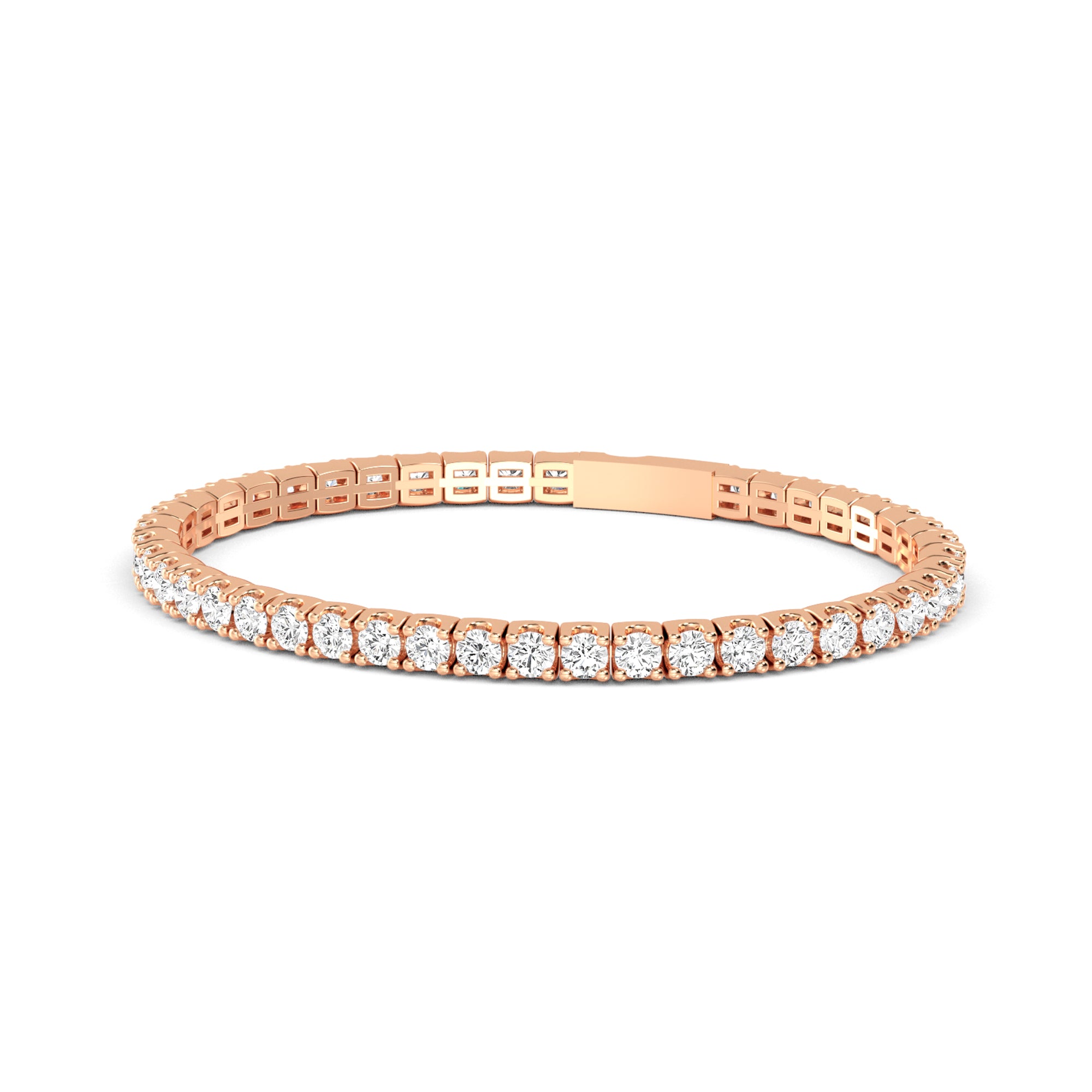 Classic Tennis Diamond Gold Bracelet