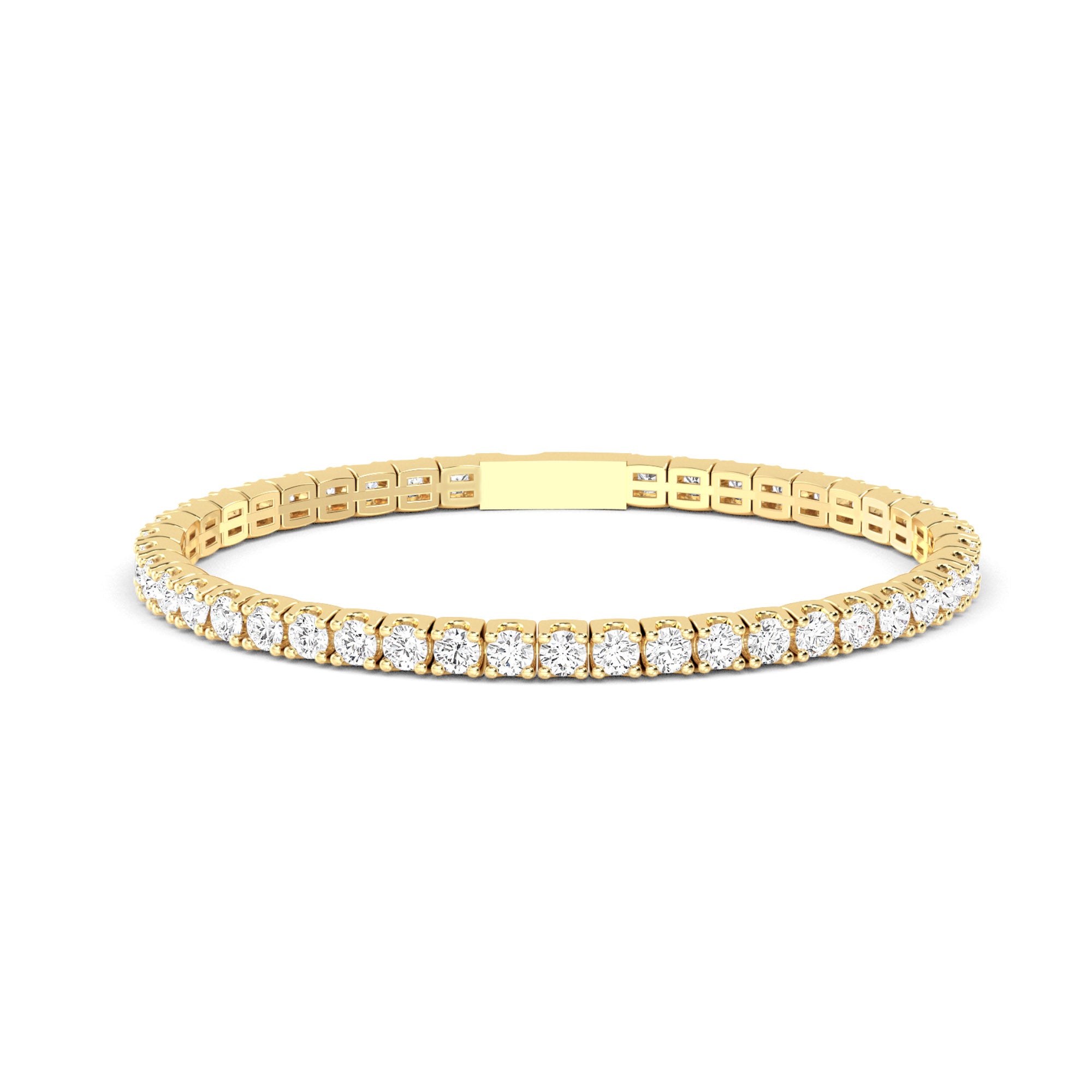 Classic Tennis Diamond Gold Bracelet