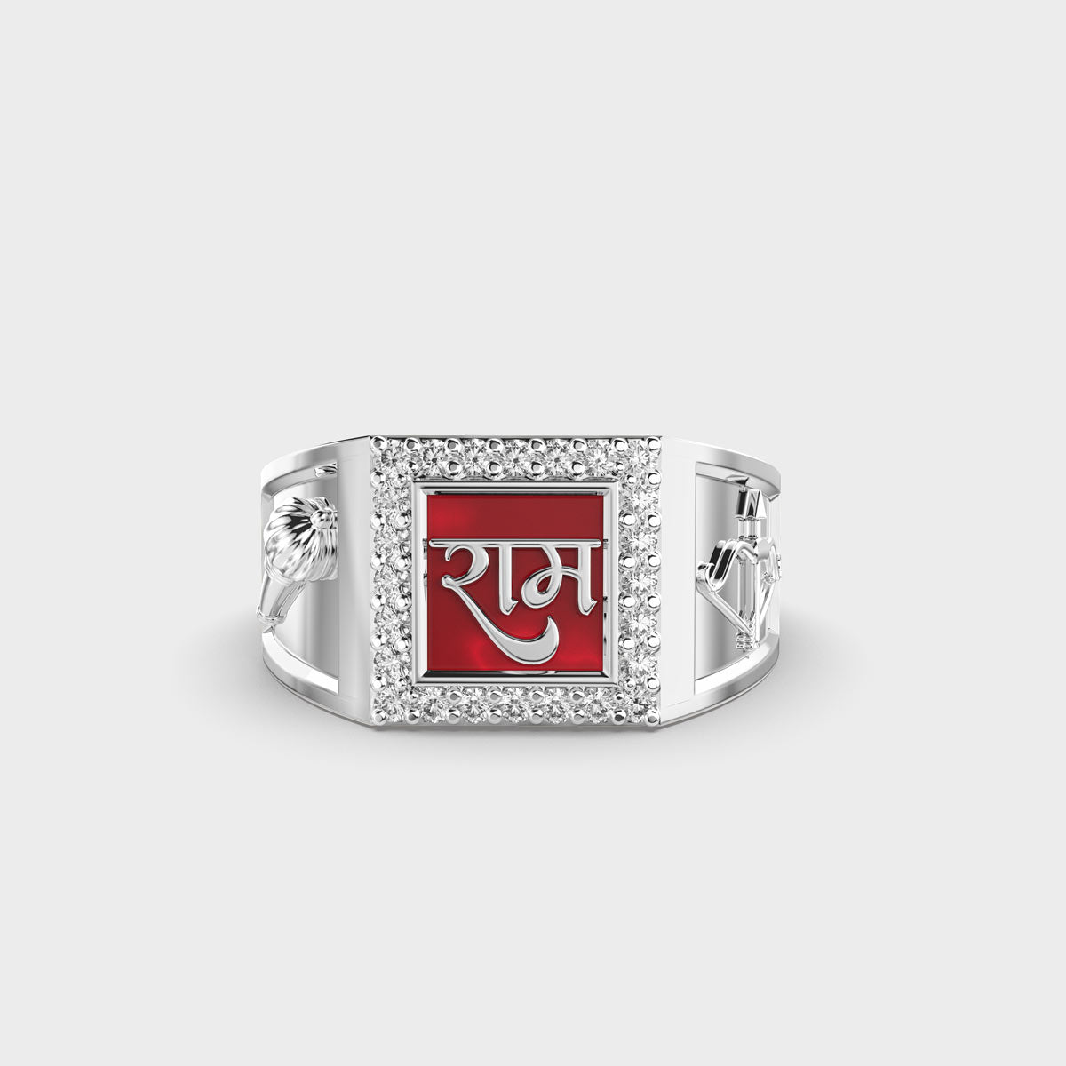 Shree Ram’s Pious Diamond Gold Ring