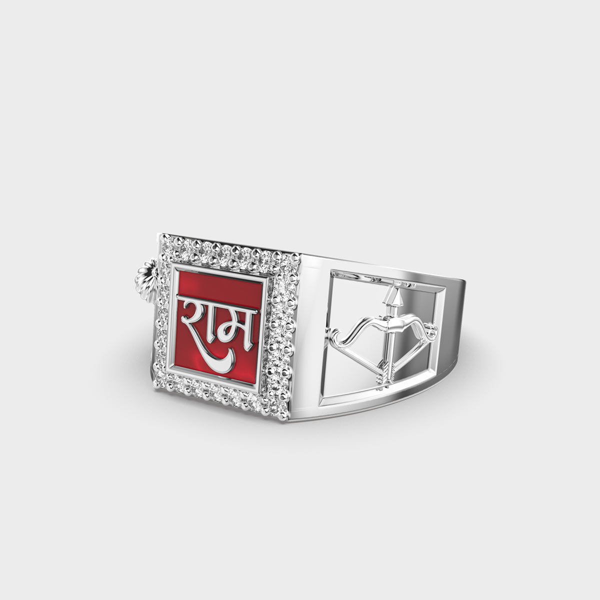 Shree Ram’s Pious Diamond Gold Ring
