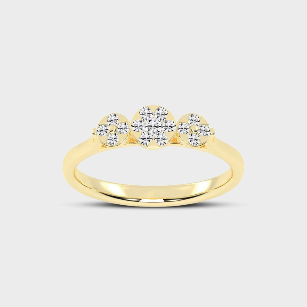 Triple Radiance Diamond Ring