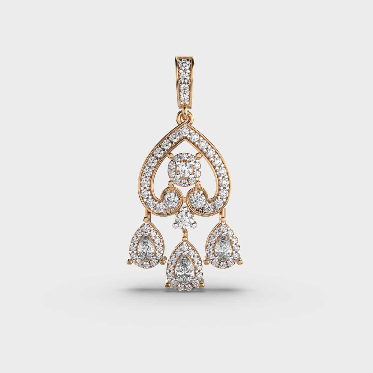 Hello Senorita Diamond Gold Pendant (Without Chain)