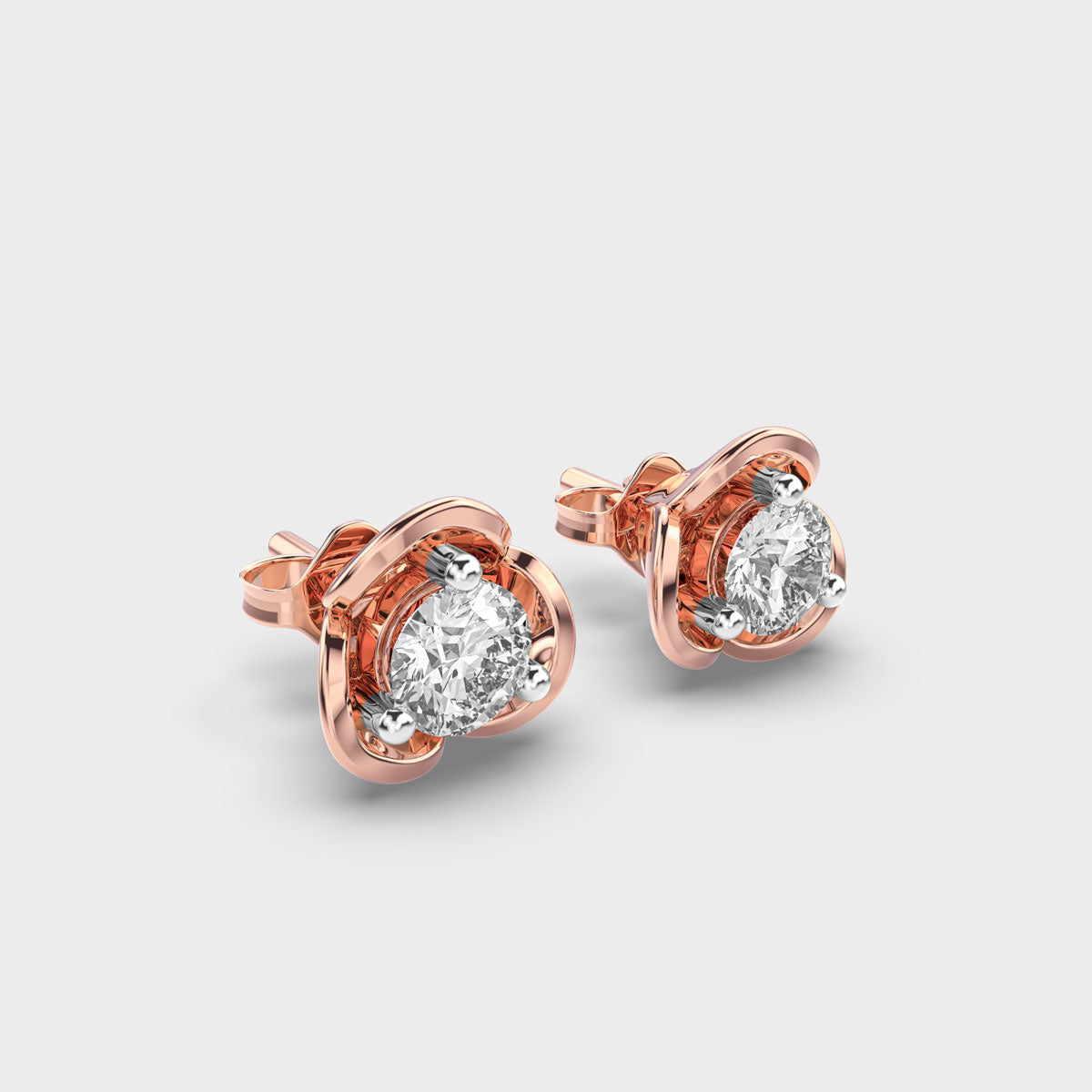 Grace Diamond Gold Studs