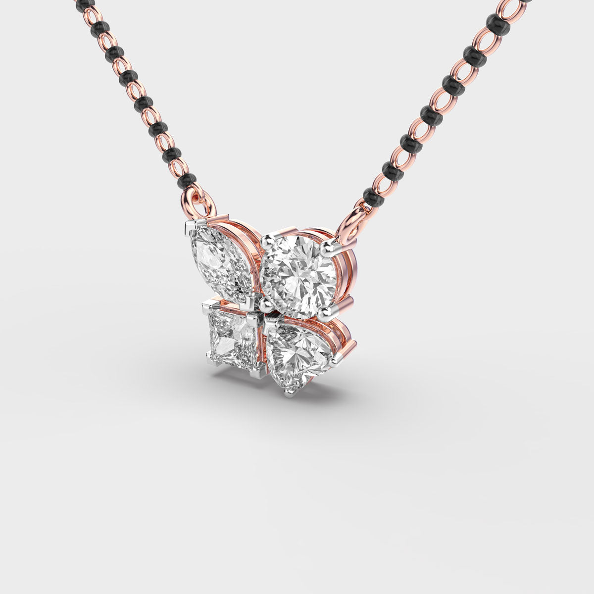 Lover’s Luck Diamond Gold Pendant (Without Chain)