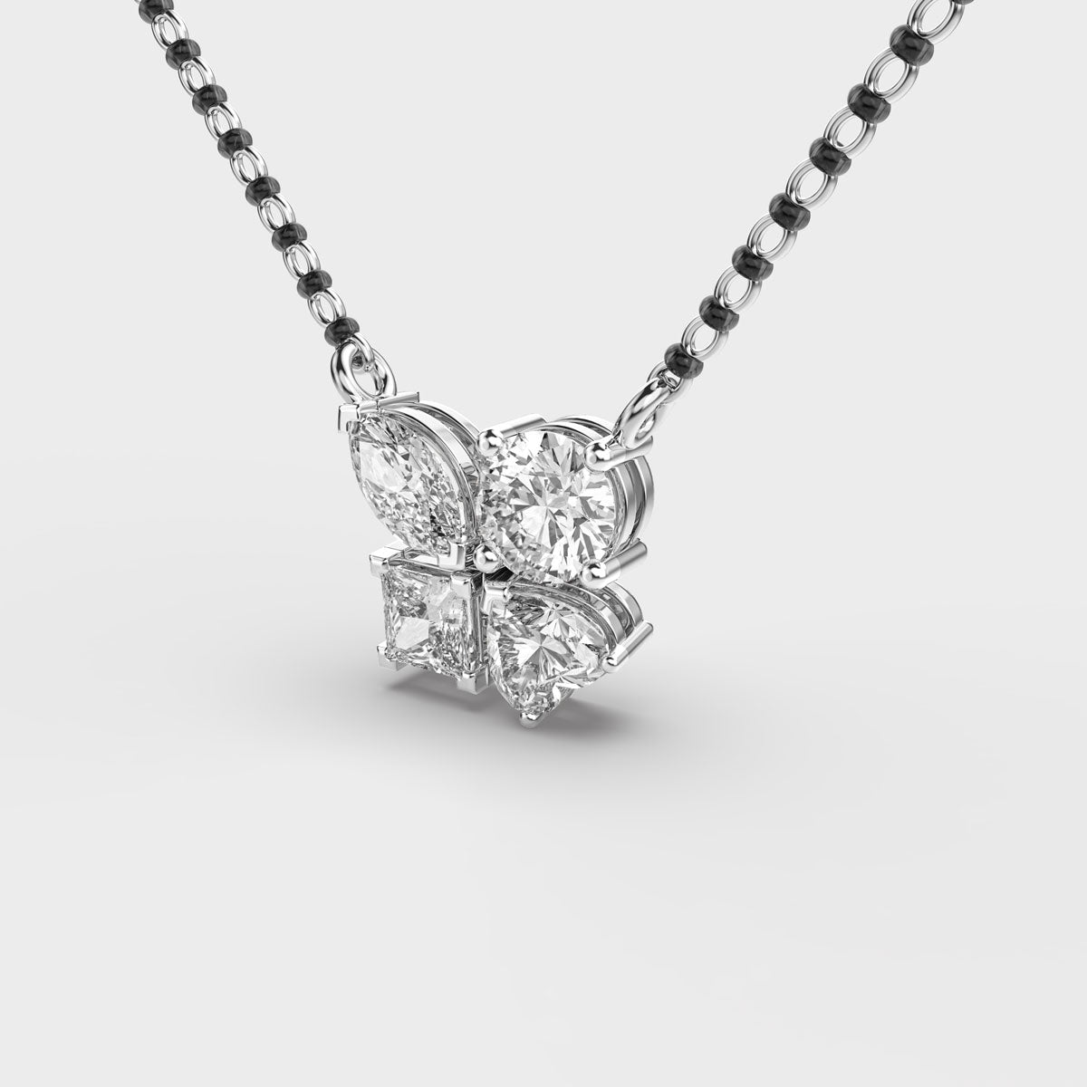 Lover’s Luck Diamond Gold Pendant (Without Chain)