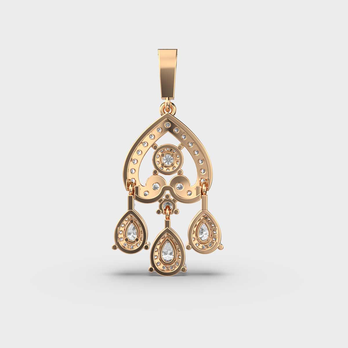 Hello Senorita Diamond Gold Pendant (Without Chain)