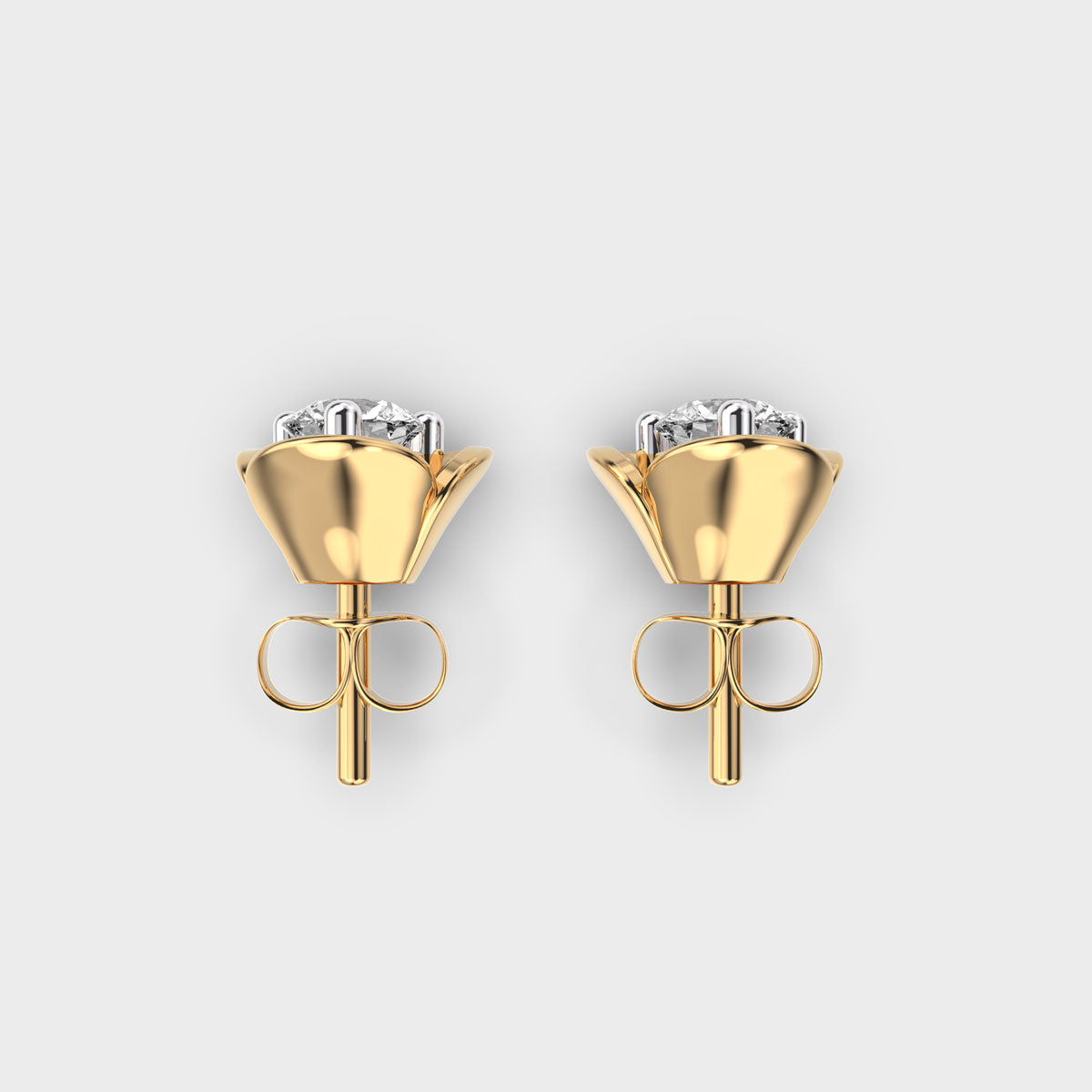 Grace Diamond Gold Studs