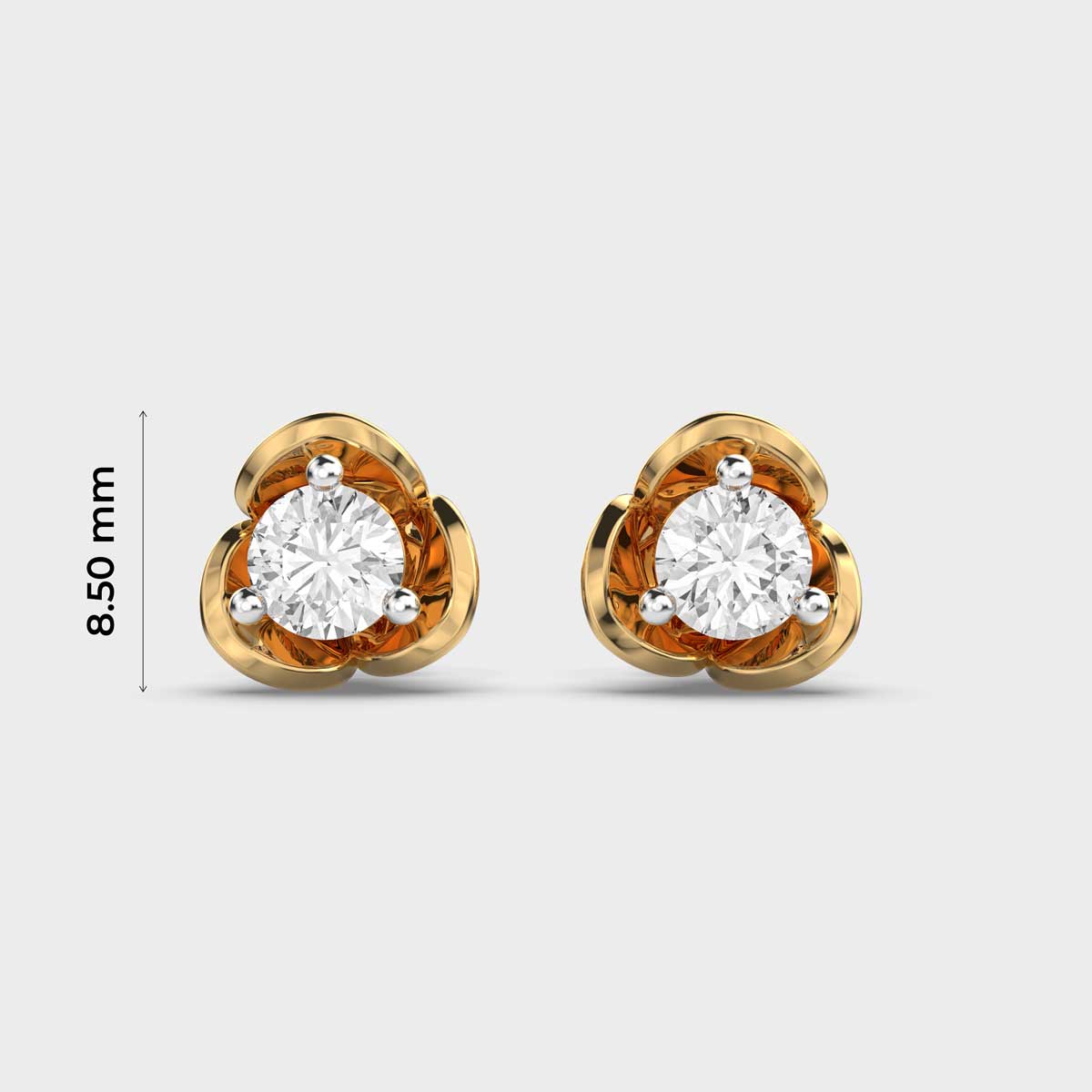 Grace Diamond Gold Studs