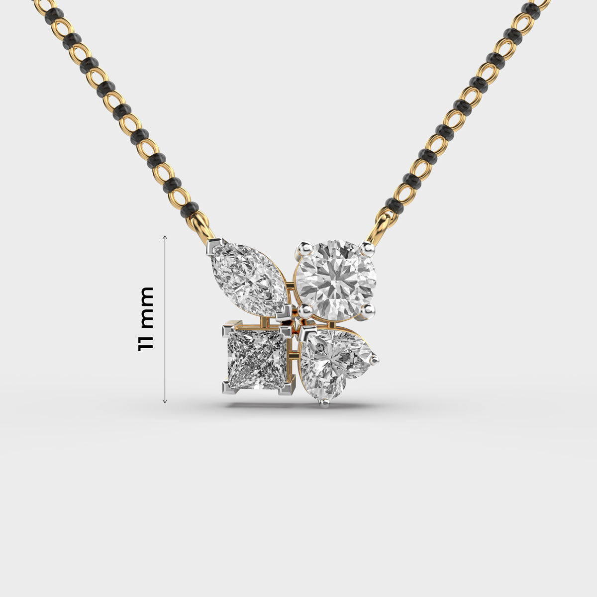 Lover’s Luck Diamond Gold Pendant (Without Chain)