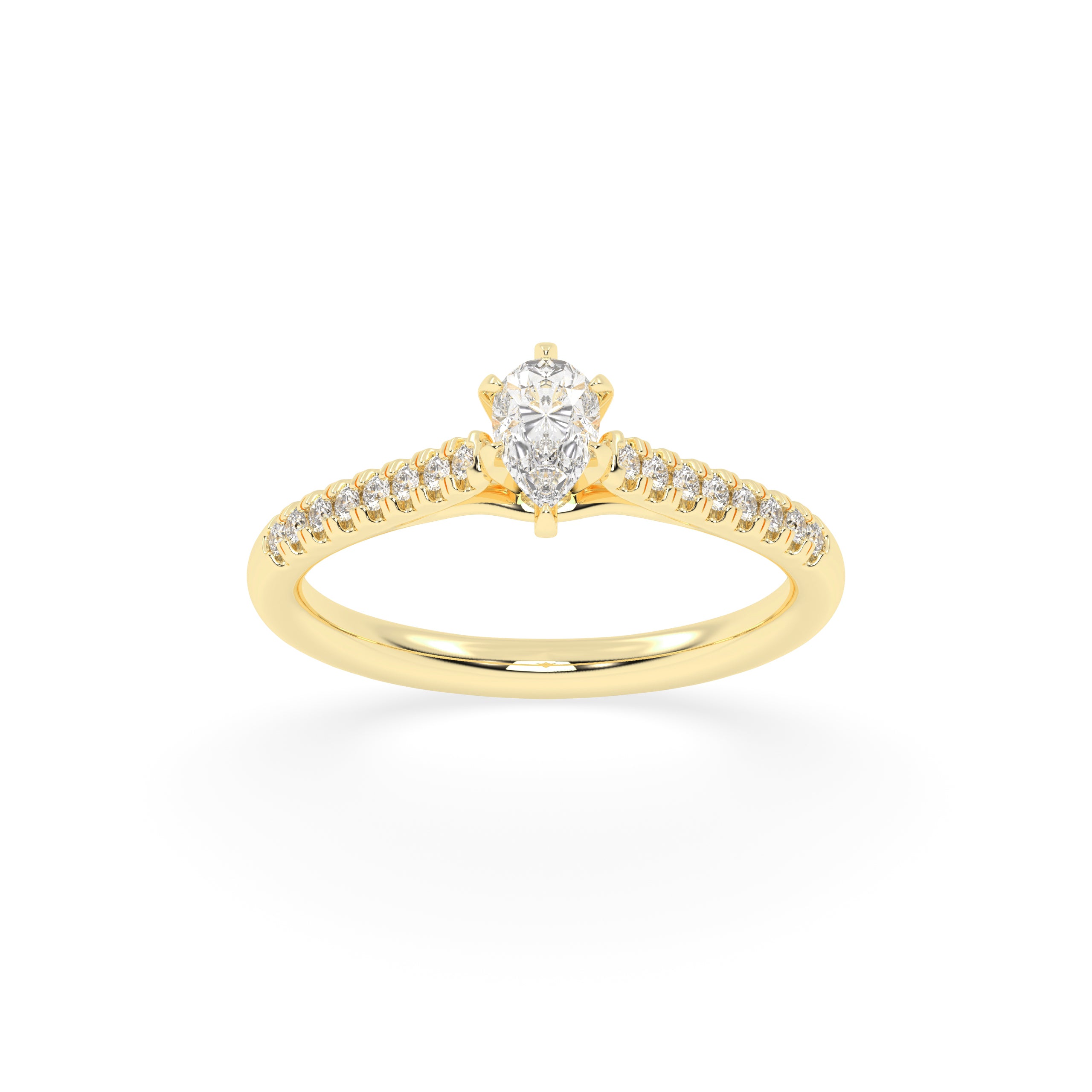 50 Cents Timeless Spark Diamond Gold Ring