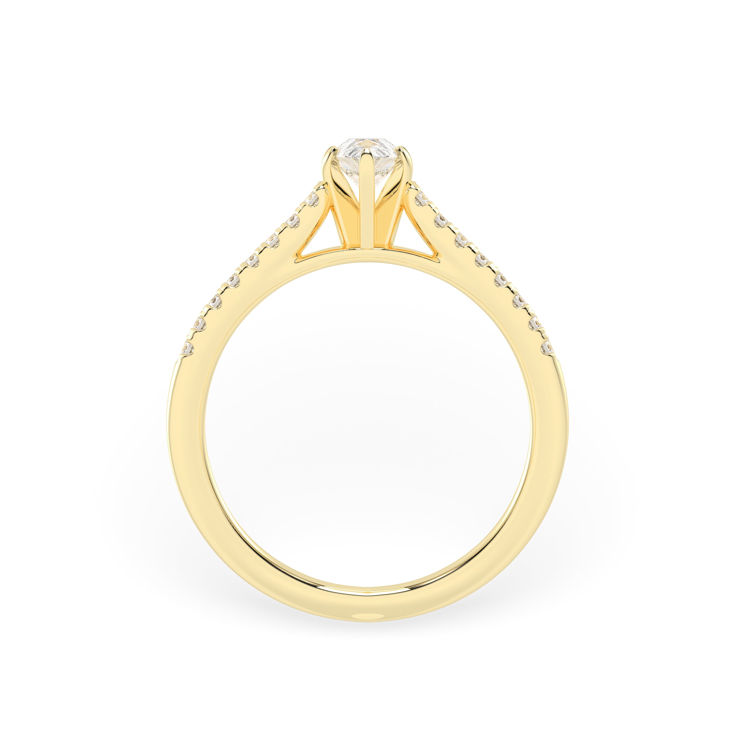 50 Cents Timeless Spark Diamond Gold Ring