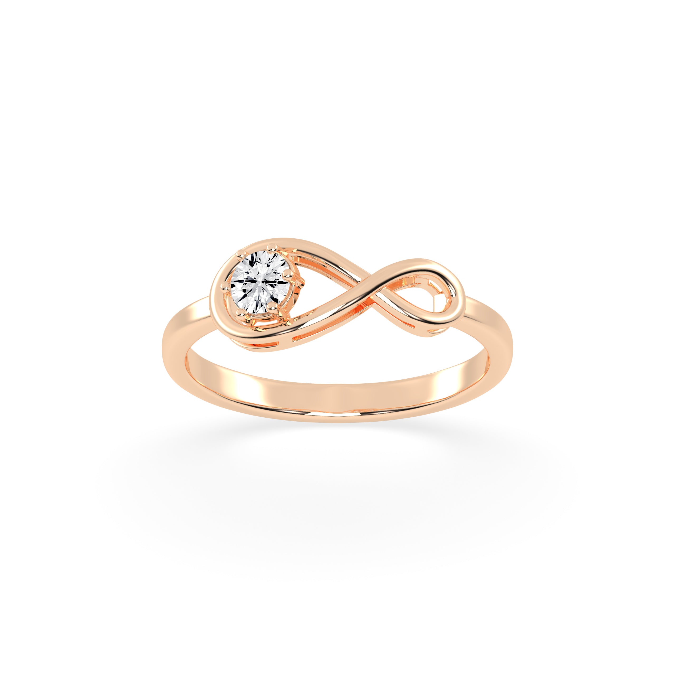 20 Cents Infinity Diamond Gold Ring