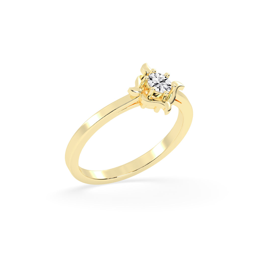 20 Cents Celestial Diamond Gold Ring