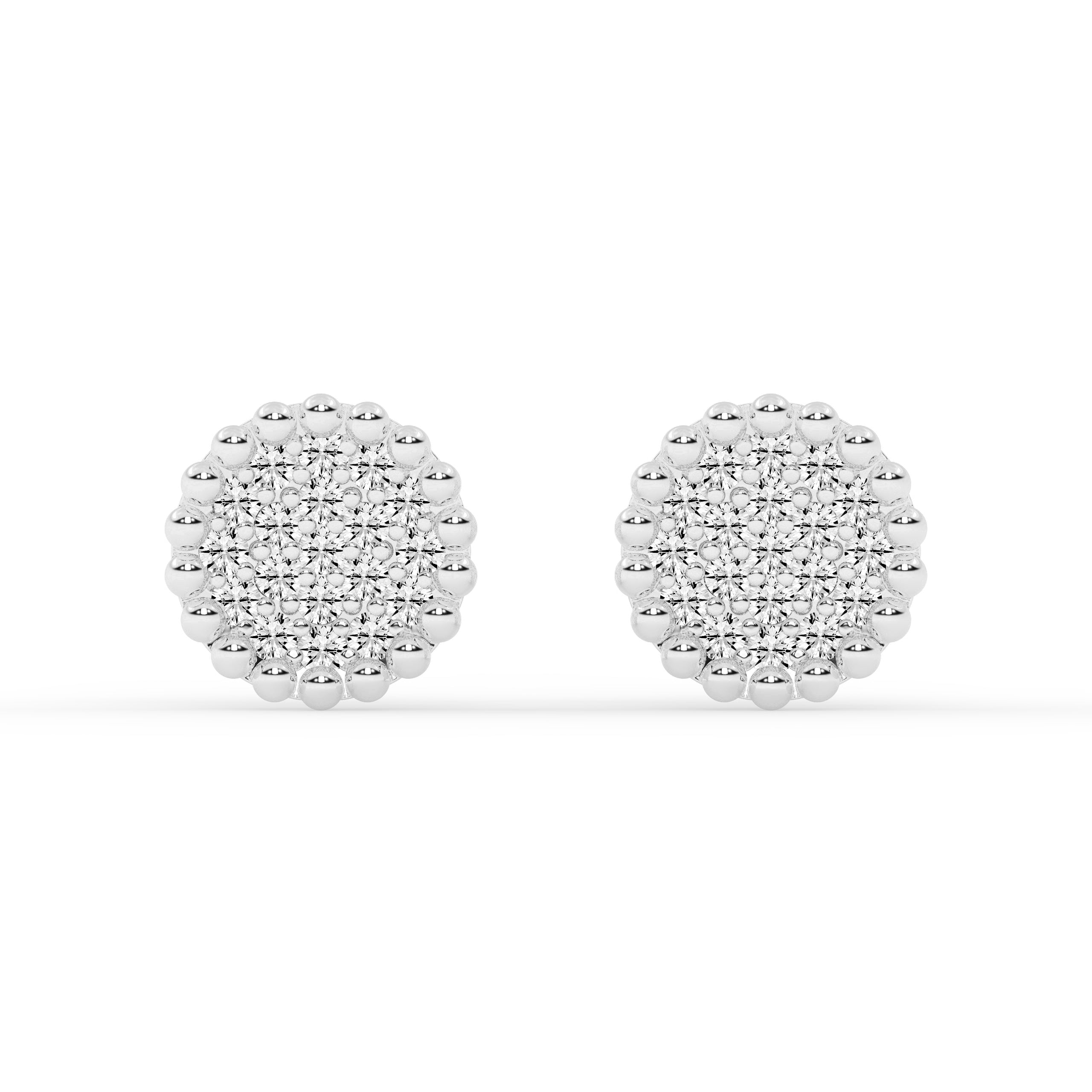 Elegant Diamond Stud Earrings