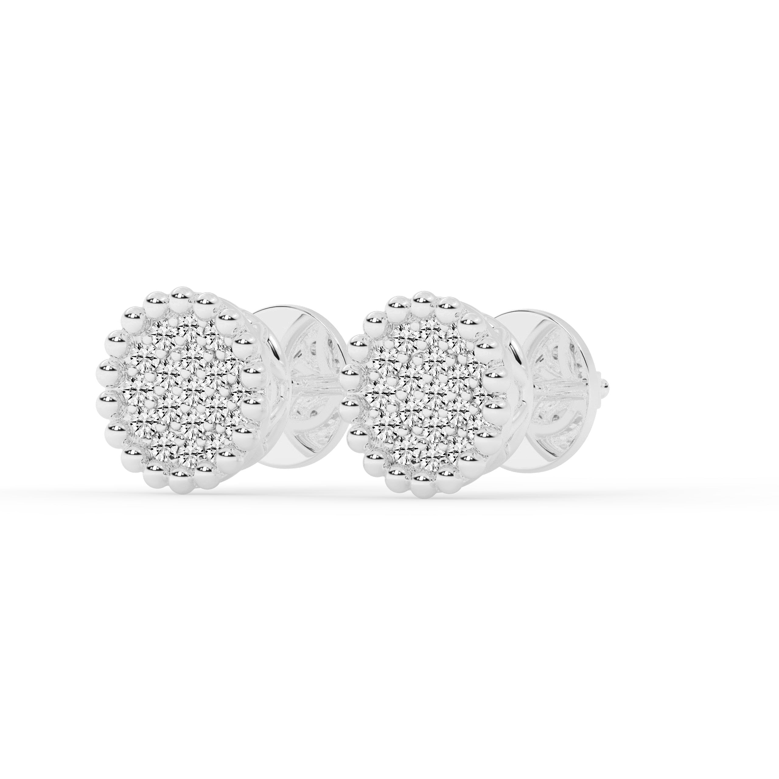 Elegant Diamond Stud Earrings