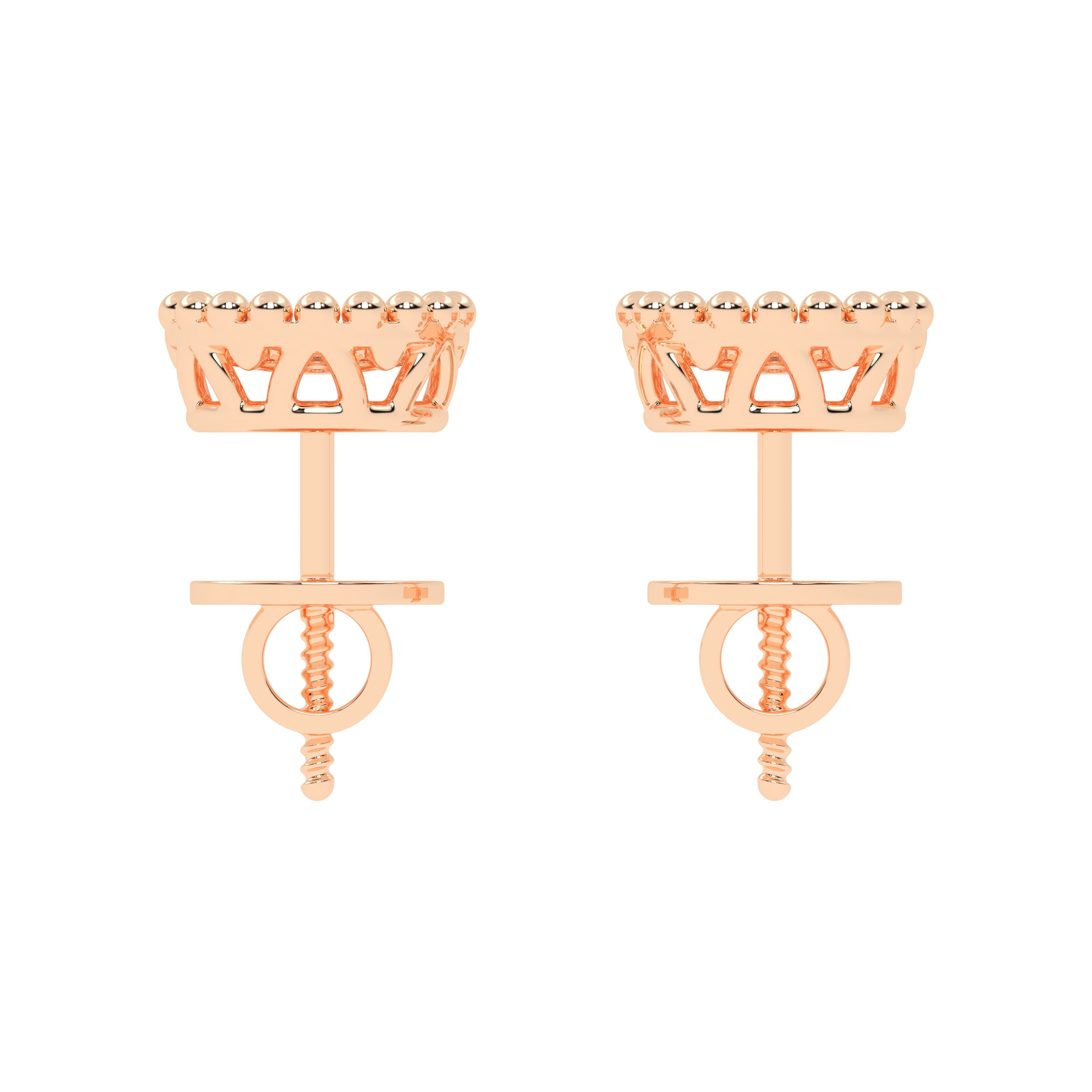 Shimmering gold diamond Gold studs