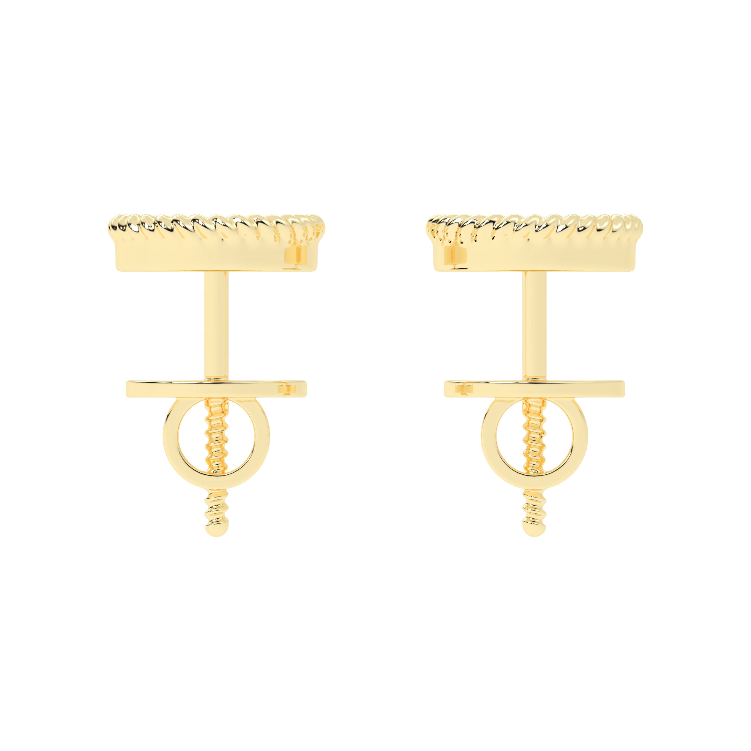 Gold-Tone Diamond Cluster Gold Earrings