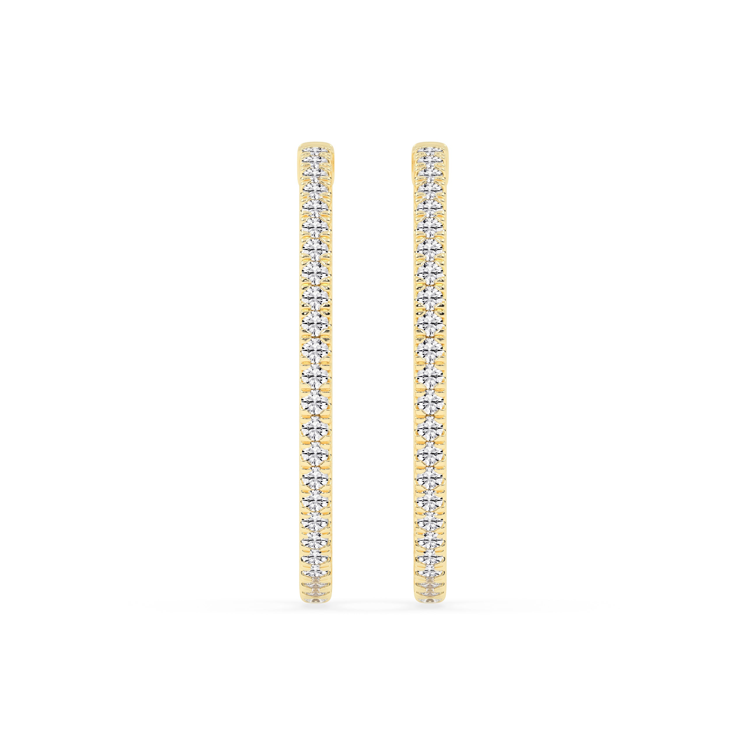 Heritage Diamond Hoop Diamond Earrings