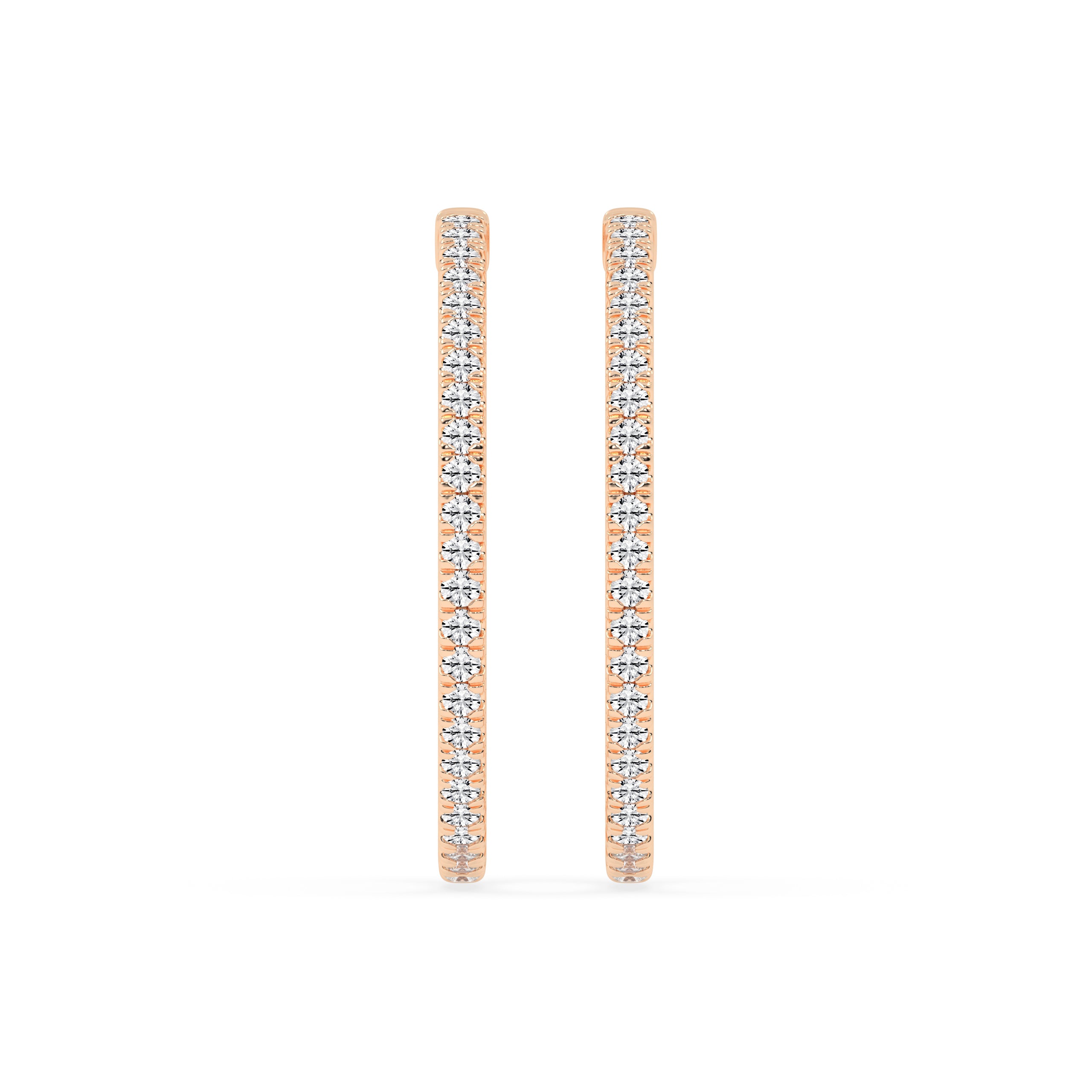 Heritage Diamond Hoop Diamond Earrings