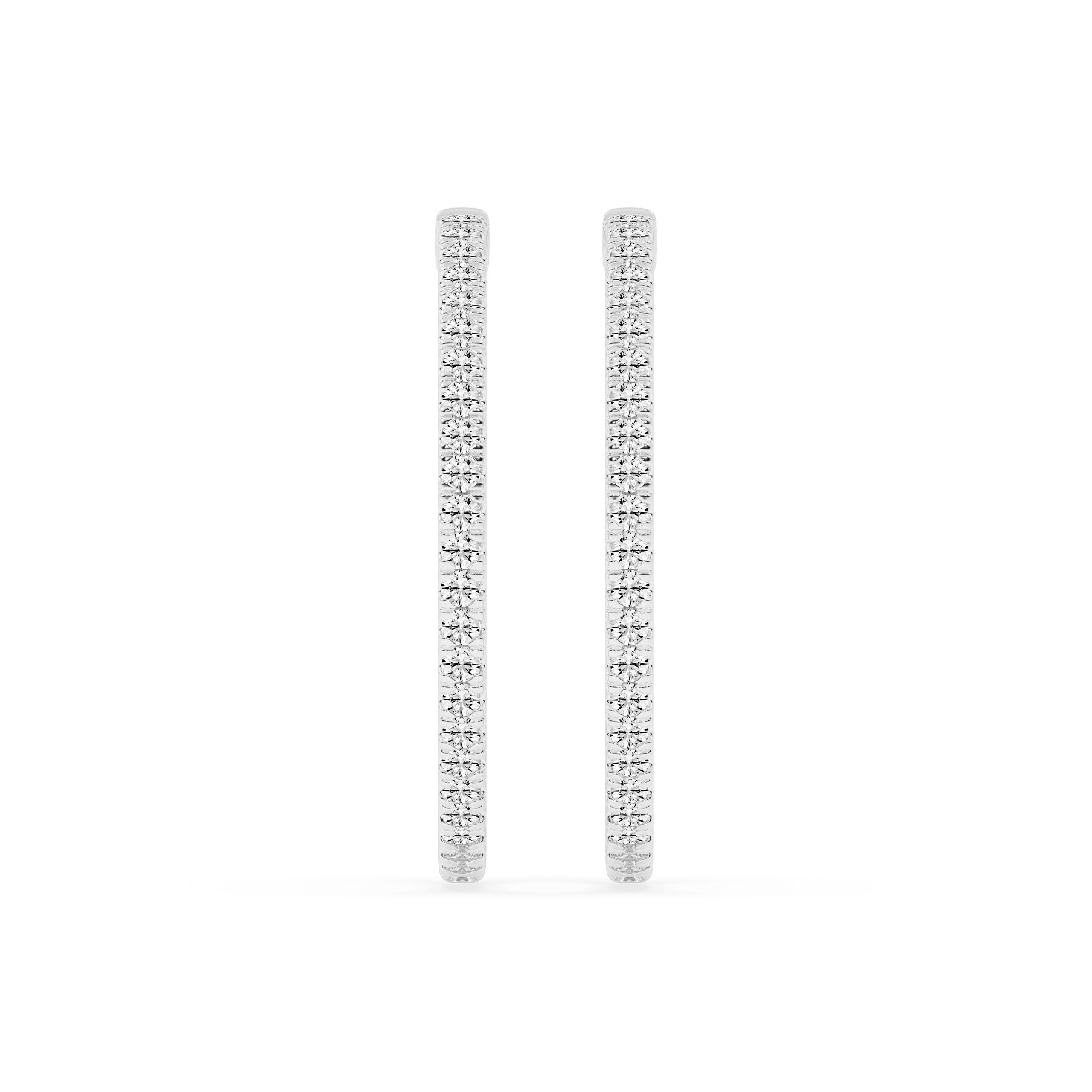 Heritage Diamond Hoop Diamond Earrings