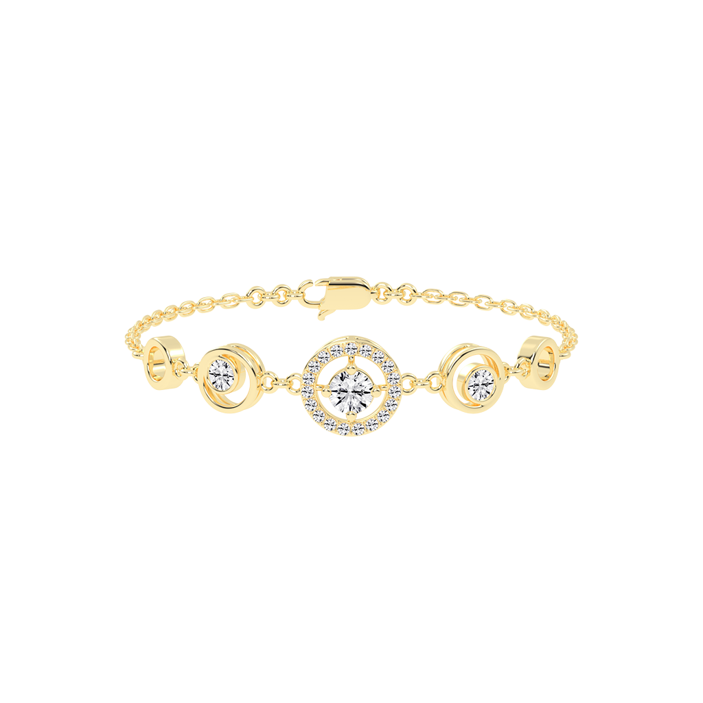 Diamond Accents Gold Bracelet