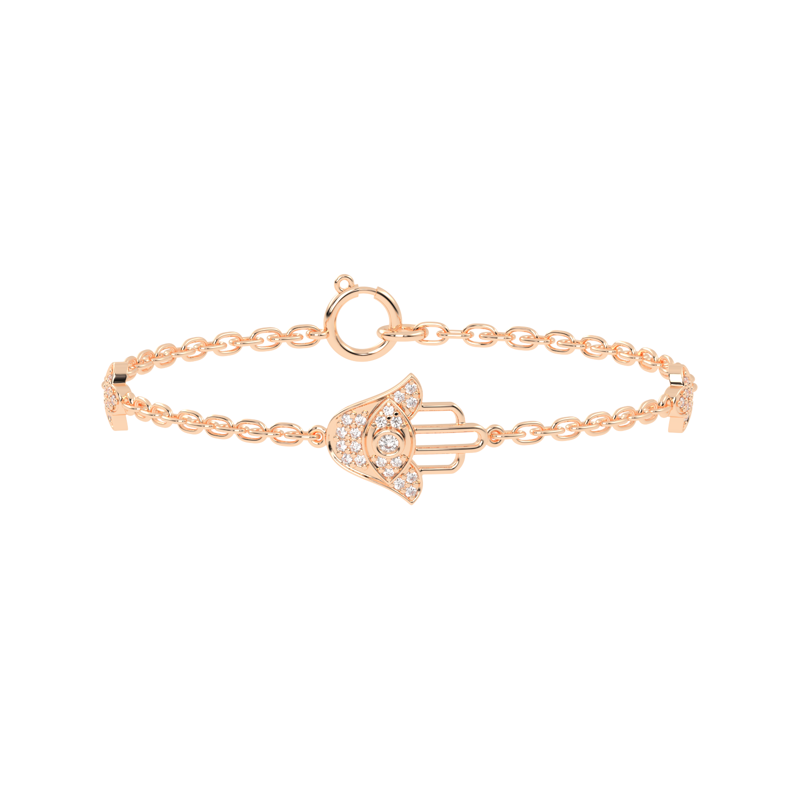 Stylish Diamond Accent Gold Bracelet