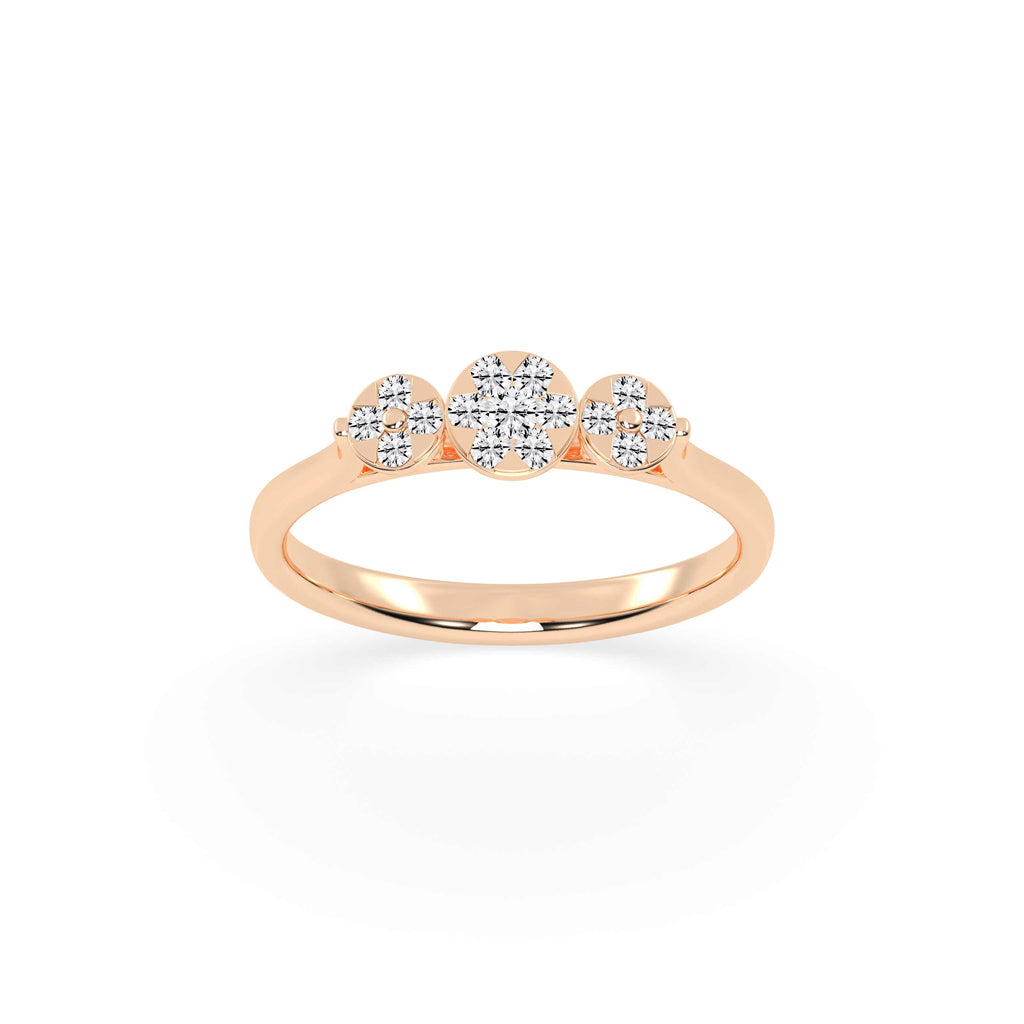 Triple Radiance Diamond Ring