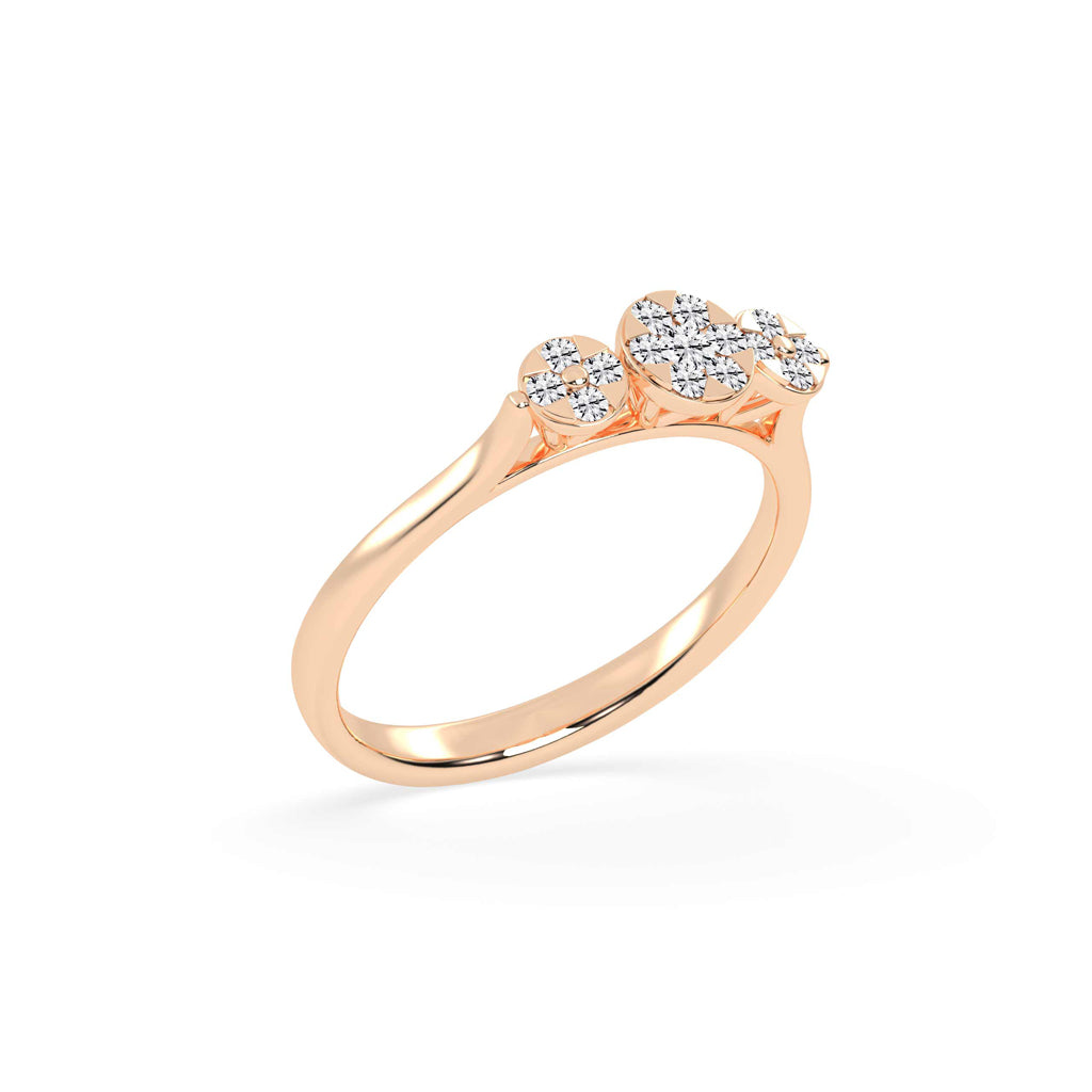 Triple Radiance Diamond Ring