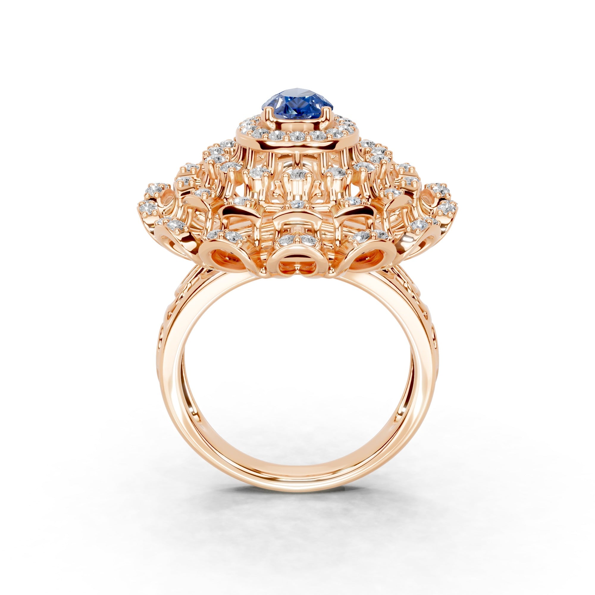 Classic Sapphire and Diamond Ring