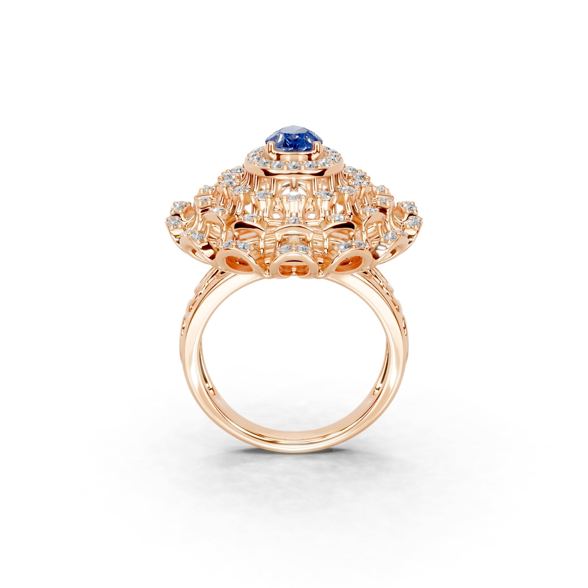 Classic Sapphire and Diamond Ring