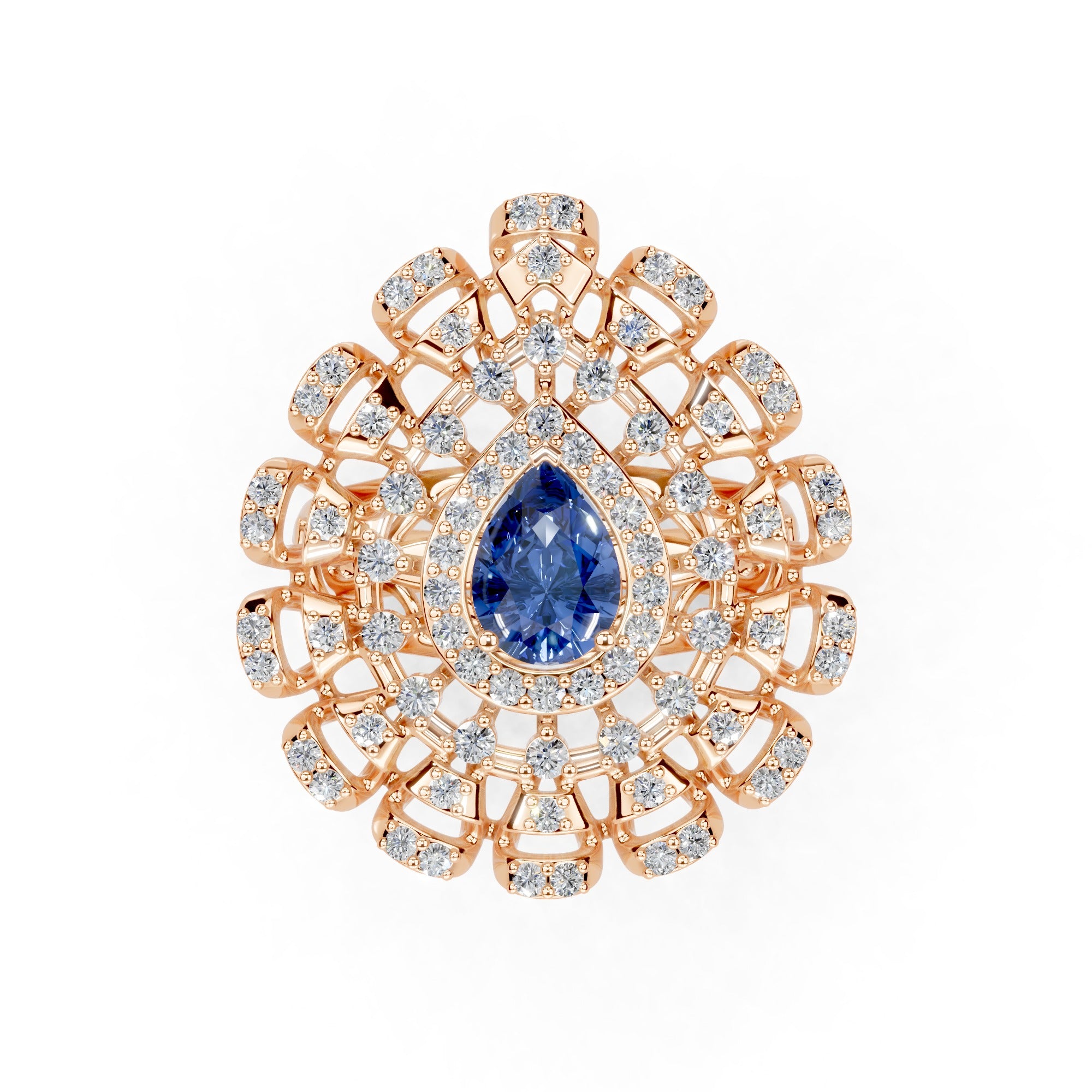 Classic Sapphire and Diamond Ring