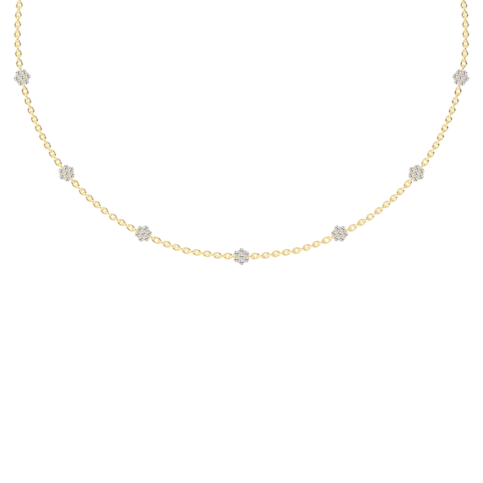 Timeless grace diamond Gold necklace