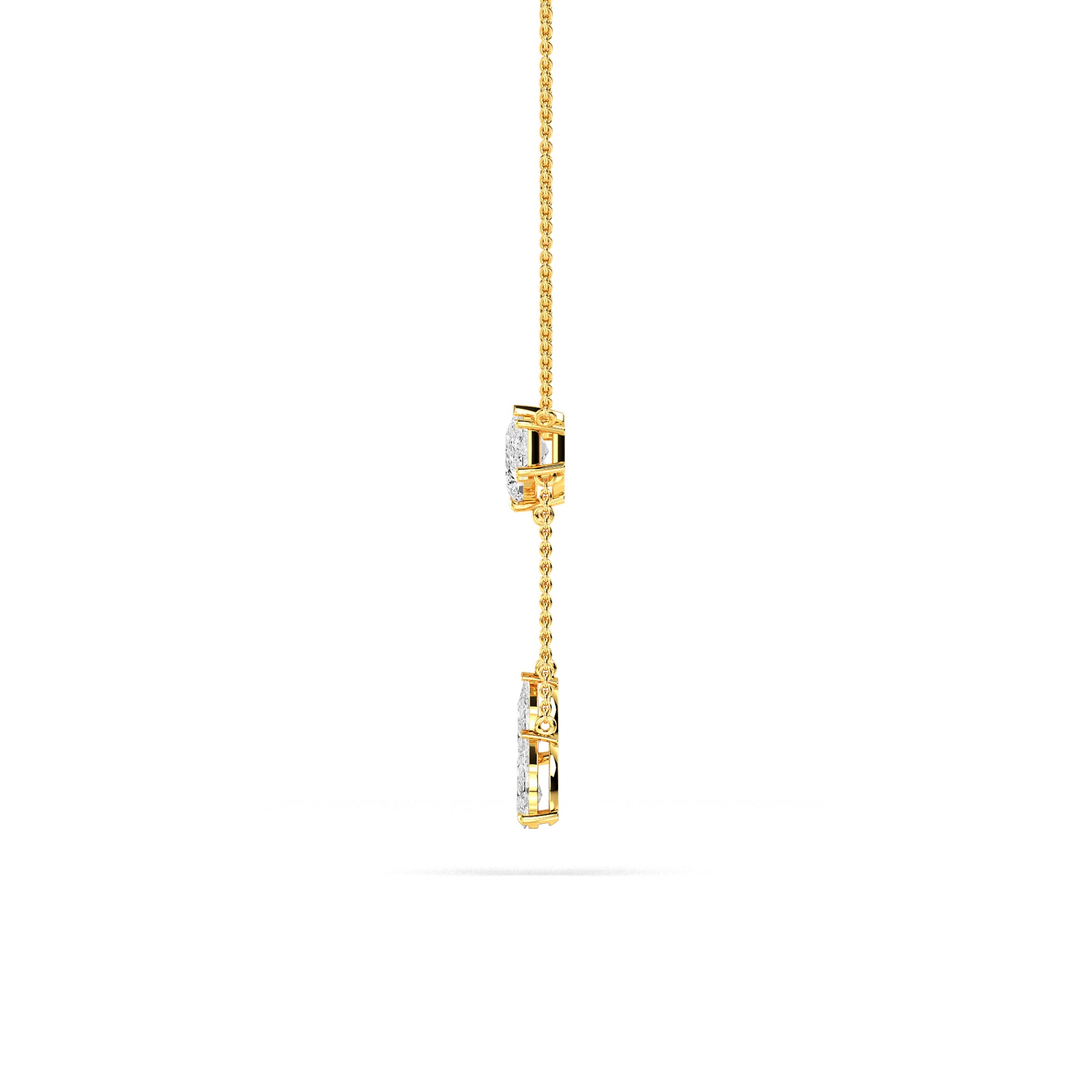 Multi-Drop Diamond Gold Pendant