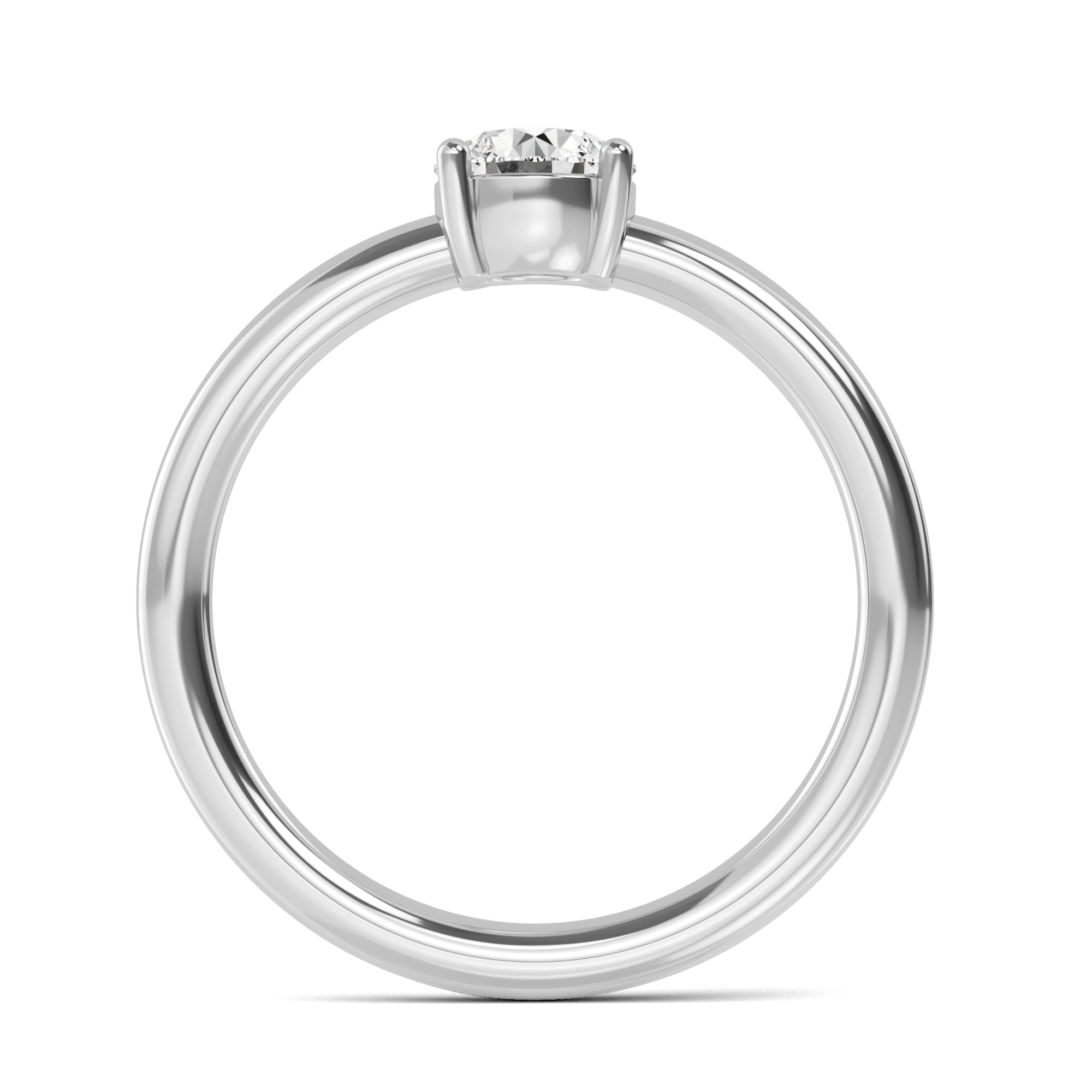 50 Cent Round Diamond Ring