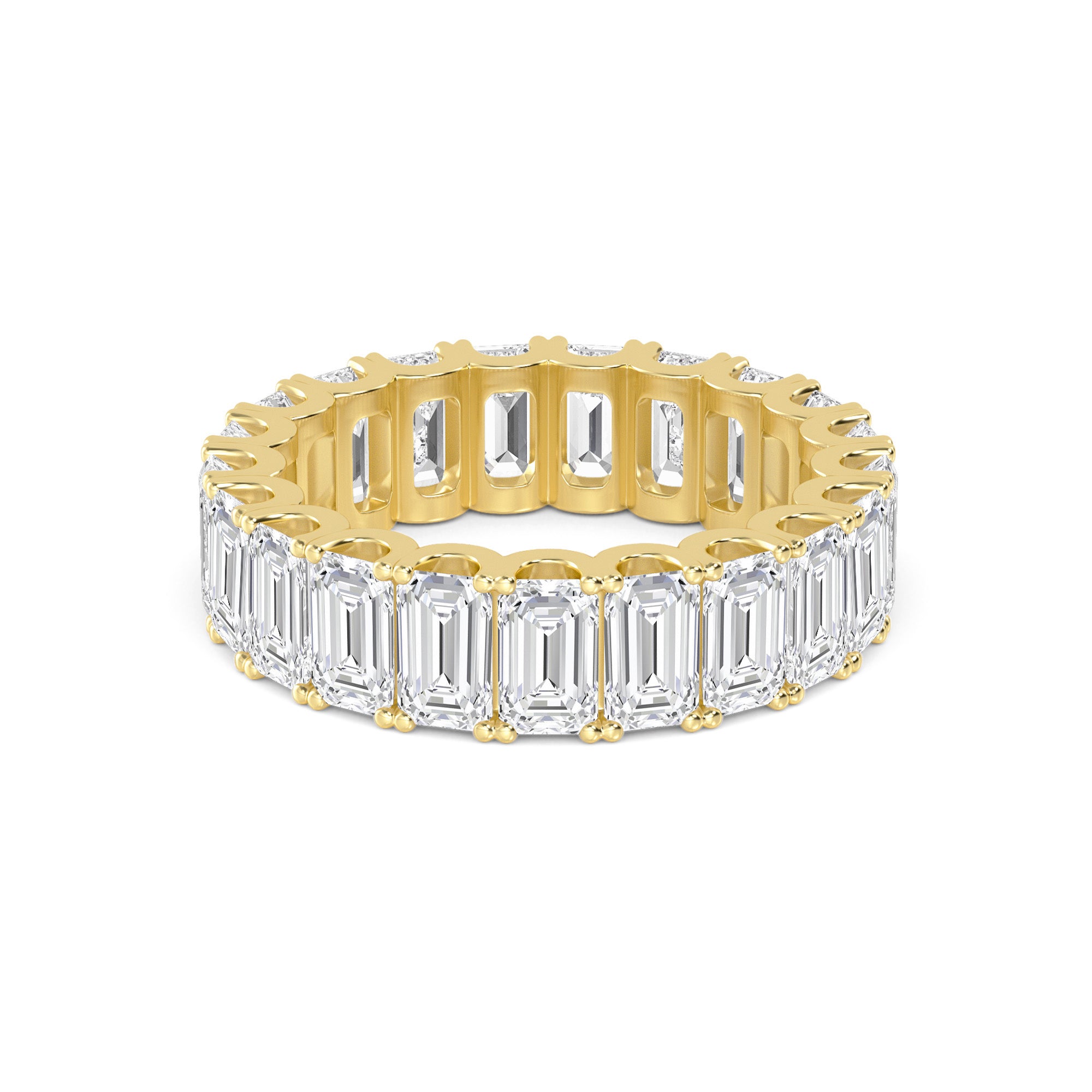 Radiant Emerald Cut Diamond Gold Ring