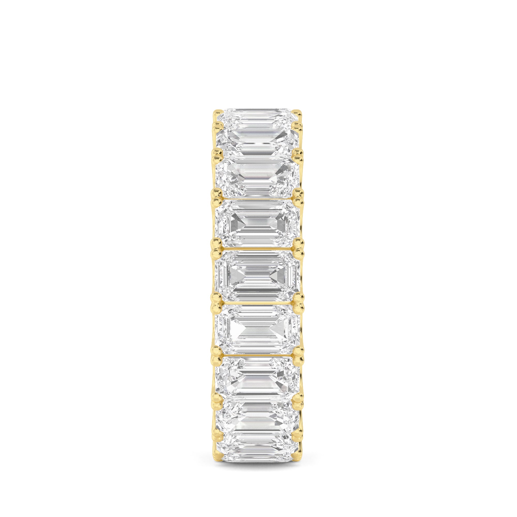 Radiant Emerald Cut Diamond Gold Ring