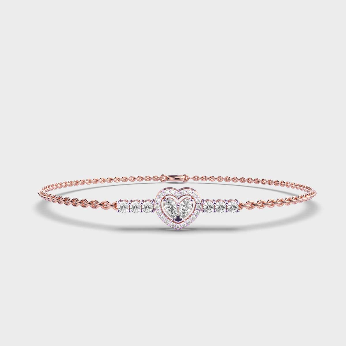 Hearty Delight Diamond Gold Bracelet