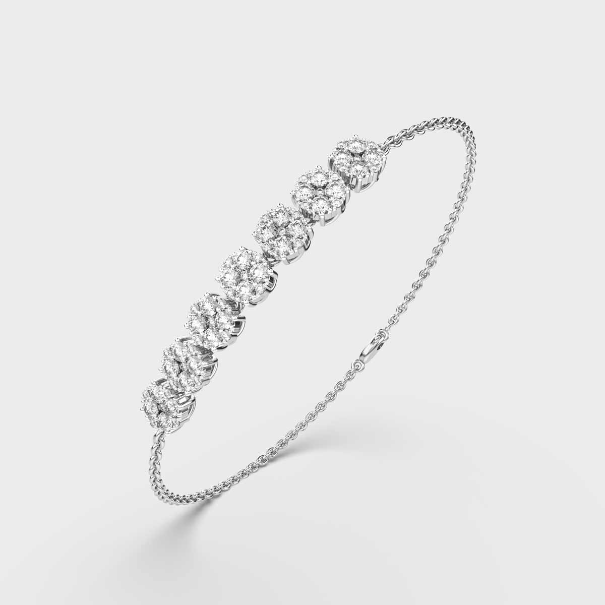 Quad Squad Diamond Gold Bracelet