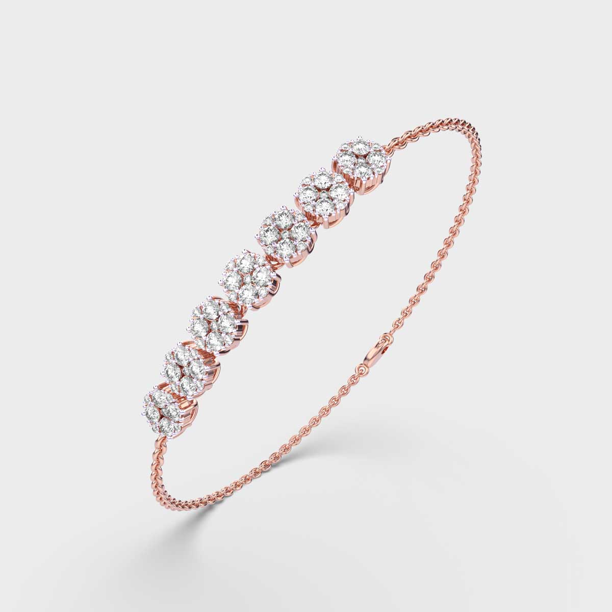 Quad Squad Diamond Gold Bracelet