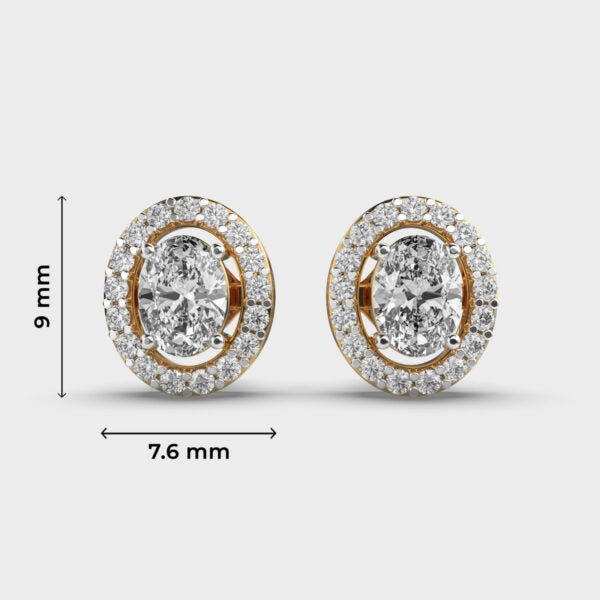 Classic Oval Diamond Studs