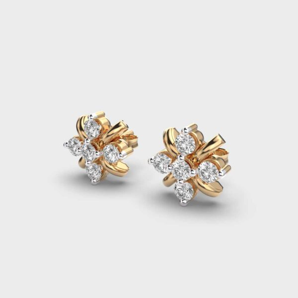 Tic Tac Diamond Studs