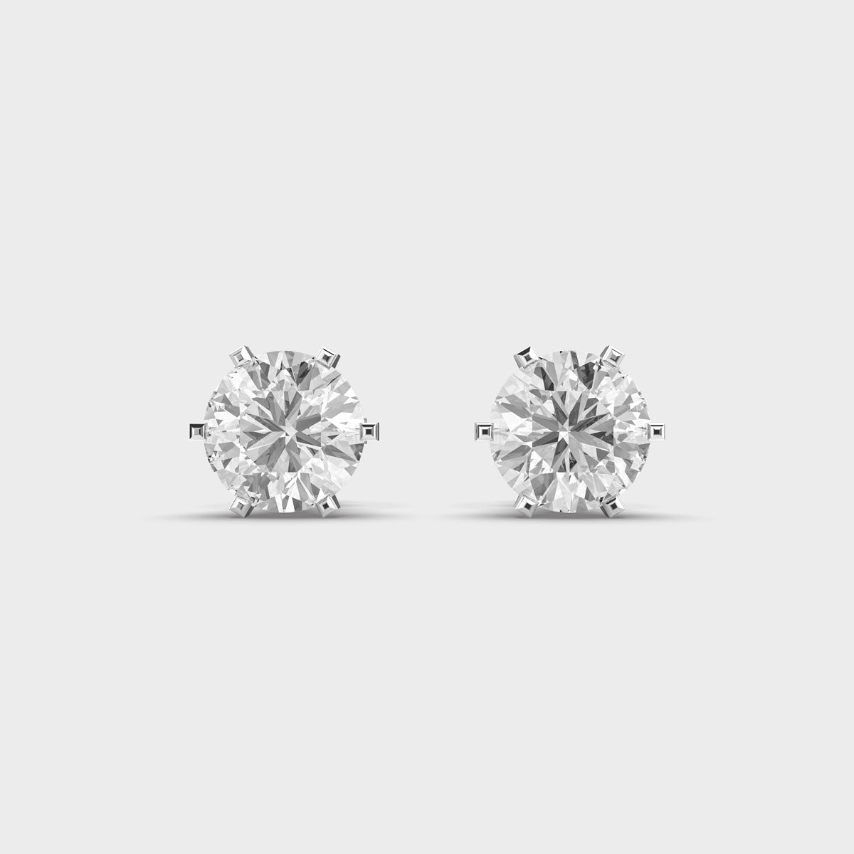 1 Carat Classic Solitaire Studs