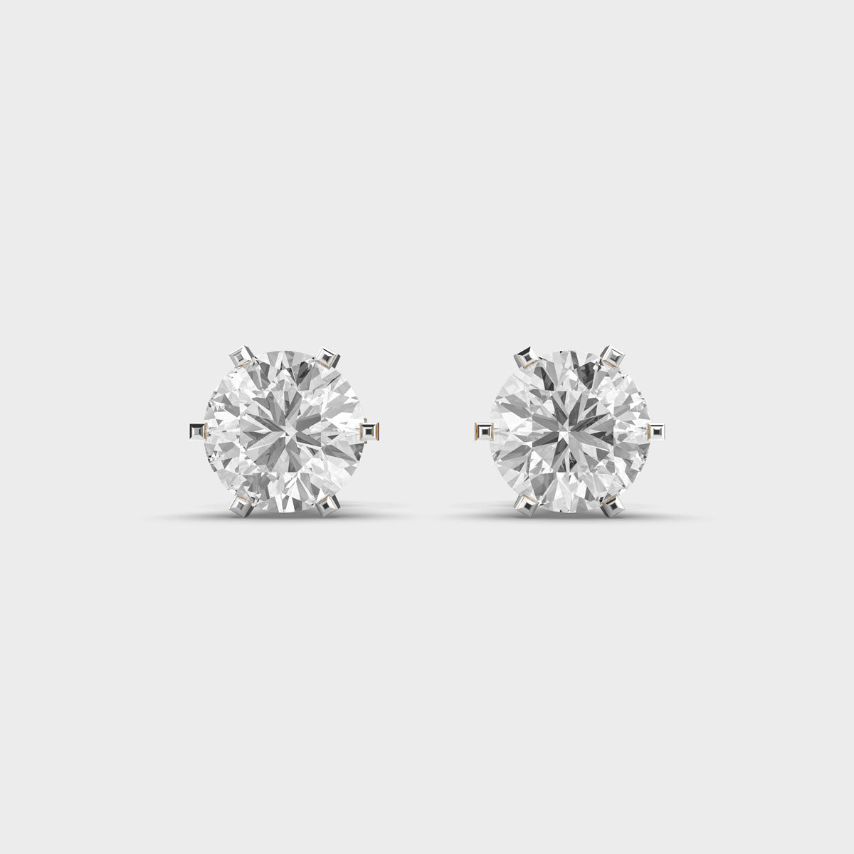 1 Carat Classic Solitaire Studs