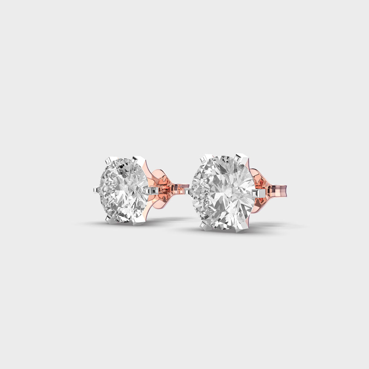 1 Carat Classic Solitaire Studs