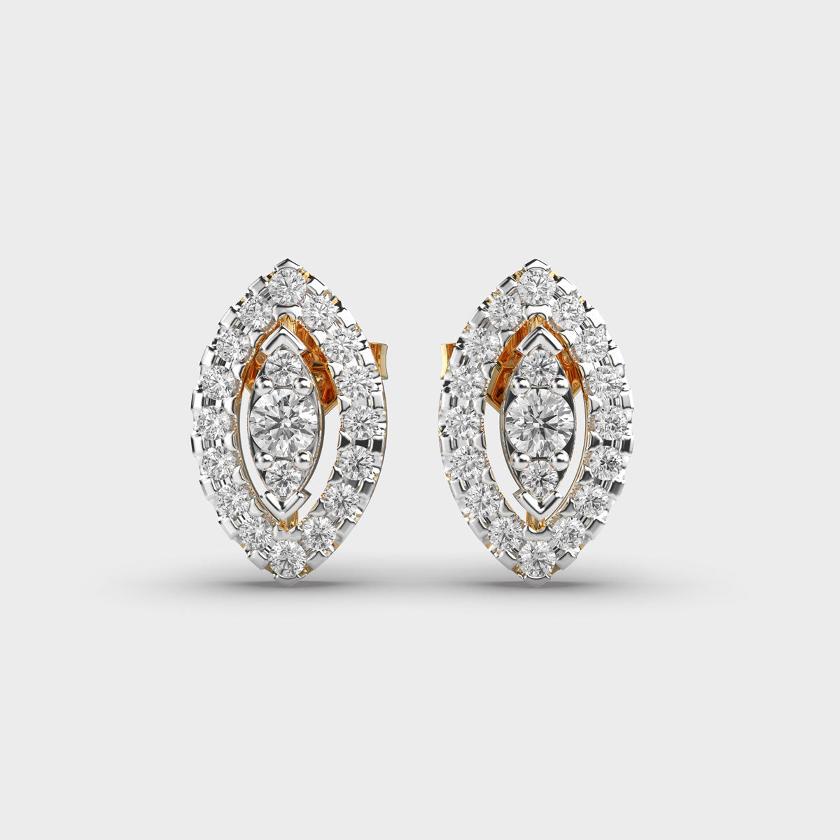 Starry Eyes Diamond Studs Gold Earring