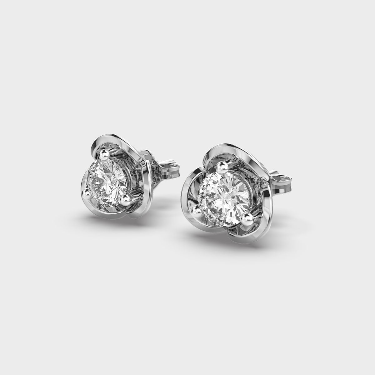 Grace Diamond Gold Studs