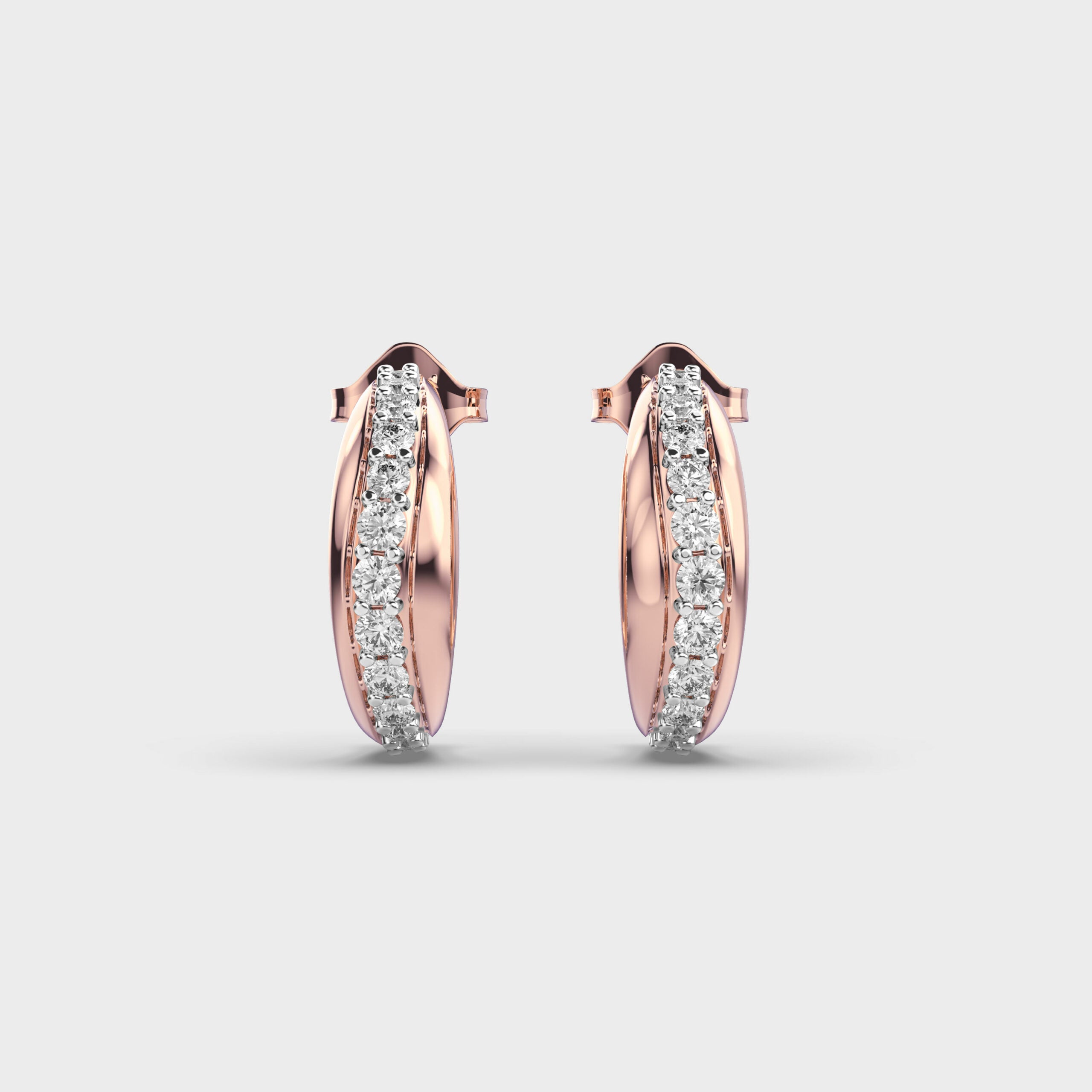 Flowing River Diamond Hoops