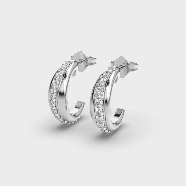 Flowing River Diamond Hoops