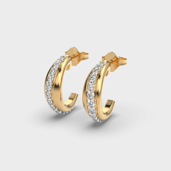 Flowing River Diamond Hoops