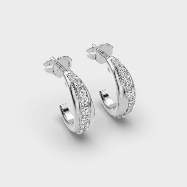 Flowing River Diamond Hoops